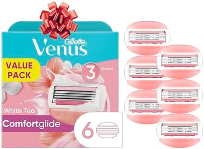 Gillette Venus ComfortGlide White Tea Women's Razor Blade Refills, 6 Count