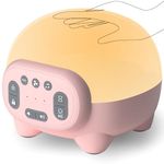 KIOZZIK Sound Machine with Night Light, Rechargeable White Noise Machine Baby Sleep Trainer Shusher with 42 Soothing Sounds Pink/Brown Noise, Portable Sound Machine for Sleeping Adults with Timer