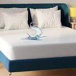 Queen Waterproof Mattress Pad Protector Cover Deep Pocket 60x80 Breathable Noiseless 8-20Inches Bed Smooth Jersey Mattress Pad Cover Fully Ultra Thin