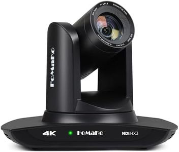 FoMaKo K30NS 4K 30x Optical Zoom PTZ Camera with NDI 6 & NDI HX3, AI Auto-Tracking Gen 3, 3G-SDI/LAN/USB3.0/HDMI – Professional Live Streaming Camera for Church, Worship, Education & Conference