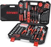 GoYwato 287PCs Home Tool Kit - Portable Repair Outils Complete General Household Hand Tool Kit - Mechanic's Tool Set for Men & Homeowner & Handyman with Ratchet & Socket Set & Tool Box Storage Case