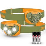 Energizer LED Headlamp PRO (2-Pack), IPX4 Water Resistant Headlamps, High-Performance Head Light for Outdoors, Camping, Running, Storm, Survival LED Light for Emergencies (Batteries Included)