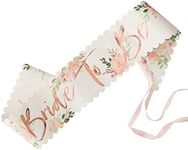 Ginger Ray Floral 'Bride To Be' Sash