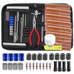 Tire Repair Kit, 68pcs Heavy Duty Tire Plug Kit Universal Flat Tire Puncture Repair Kit for Car, Motorcycle, Truck, SUV, RV, ATV, Tractor, Trailer, Jeep Tubeless Tire Repair Tools with 30 Tire Plugs