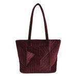 Vera Bradley Velvet Small Vera Tote Bag, Raisin, One Size