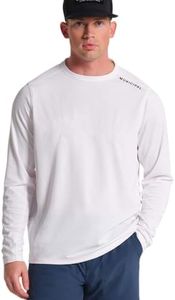 Municipal Men's SportCross Tech Long Sleeve T-Shirt, White, Small