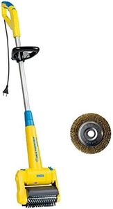 Gloria MultiBrush speedcontrol - Multifunktionale Elektro-Bürste | Unkrautentferner, nutzbar als Stein-, Holz-, Fugenreiniger, Rasenkantenschneider, Vertikutierer, Rasenlüfter, Set mit 2 Aufsätzen