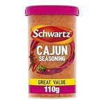 Schwartz Cajun Seasoning Drum 110 G Taste Of Louisiana Spicy Heat With Chilli Powder, Allspice And Thyme Versatile Spice, Elevates Dishes Perfect For Adding To Rice, Chicken & Potatoes