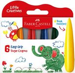 Faber-Castell Little Creatives Easy Grasp Finger Crayons – Pack of 6 (37-122606)