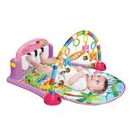 Large Baby Play Mat -Kick and Play Piano Gym -Activity Mats for Infants -Tummy Time-Educational Toys for 0-6-12-18Month+Boys and Girls (Pink-Standard Packaging)