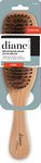 Diane Firm Reinforced Boar and Nylon Bristle, Curved Wave Mens Hair Brush with Handle, Tan