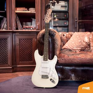 Max GIGKIT Electric Guitar – White