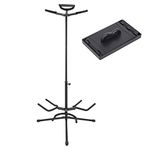 Saintfield Studios - Triple Guitar Stand - Perfect for Holding up to 3 Electric or Acoustic Guitars - Complete with Guitar String Dust Remover