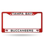 Rico Industries NFL Tampa Bay Buccaneers Team Colored Chrome License Plate Frame