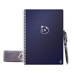 Rocketbook Panda Planner - with 1 Pilot Frixion Pen & 1 Microfiber Cloth Included - Dark Blue Cover, Letter Size (8.5" x 11"), Midnight Blue