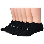 Champion Women's Socks, Double Dry Socks, Crew, Ankle, and No Show, 6-Pack, Black, 5-9