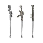 Yullmu 3Pcs Wax Carving Tool 6.3Inch Metal Gun-shape Sculpting Tool AK 47 Sniper Rifle RPG Styles