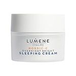 Lumene [Valo Nordic-C Overnight Sleep Brightening Cream - Revitalizing Facial Moisturizer with Arctic Cloudberry, Hyaluronic Acid and Vitamin C - Radiance-Boosting Vegan Skin Care (50 ml)