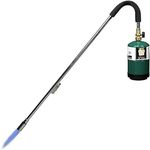 KOMAN Weed torch Propane Burner,35" long arm,Fuel by 1LB Propane Gas Cylinder/5-20LB Propane Tank,self ignition,for Roofing,Weeding,Campfire Starting(Output 24000BTU, Propane not included)