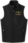 PARAMOUNT NETWORK Yellowstone Dutton Ranch Logo Core Soft Shell Vest (2X-Large) Officially Licensed