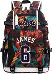 Basketball J-ames Multifunction Backpack Travel Daypacks Fans Bookbag for Men Women (Style 1)