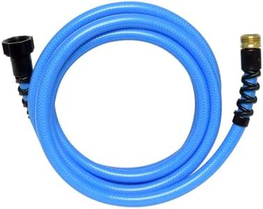 Valterra W01-8120 AquaFresh High Pressure Drinking Water Hose with Hose Savers - 1/2" x 10', Blue