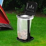 Collapsible Caravan Rubbish Bin Outdoor Garbage Can Trash Waste Basket Free Bags