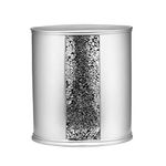 Popular Home 738980231311 "Sinatra Silver Waste Basket