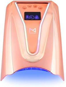 M - Crystal Cure 128W UV/LED Nail Lamp | Fast Curing with 45 Powerful 365nm+405nm LEDs | Cordless, Rechargeable, Auto Sensor | Professional Gel Nail Dryer for Manicures & Pedicures (Rose Gold)