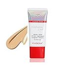 AQUAPURITY PHOERA Full Coverage Foundation New Formula Waterproof Long Lasting Oil Free Velvet Matte Liquid Foundation for Oily Skin Flawless Makeup Base Cream Concealer (104A Natural Beige…)