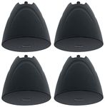 Rockville 4 PEN-525T Black 5.25" 70V Hanging Pendant Speakers for Restaurant/Bar