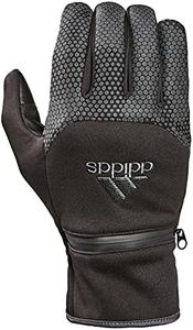 adidas Winter Performance Voyager 2.0 Gloves with Multiple Touchscreen Conductivity Points, Black, Small/Medium