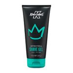 King of Shaves Antibacterial Shaving Gel for Men, Low Foam for A Precise Shave, Suitable for All Skin Types, Clear Shaving Gel For Men, 175ml