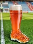 Ultimate Beer Glass Football Rugby Boot Mug - Perfect for UEFA Euros, World Cup, and Soccer Fans! (Pint)