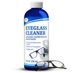 Ultrasonic Eyeglass Cleaner: Ultrasonic Cleaner Solution Concentrate Engineered Specifically as an Ultrasonic Glasses Cleaner for use in Sonic and Ultrasonic Machines (8 Ounces)