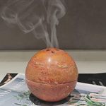 Natural Travertine Sphere Incense B