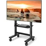 Mobile TV Cart Rolling TV Stand wit
