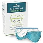 NOVEHA Ultra Warm Compress Eye Mask | Moist Hot Technology for Sensitive Dry Eyes- Microwave Activated - Relieves Stye or Pink Eye- Heat Water Procedure for Irritated Eyes and Eyelid Bumps