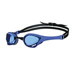 arena Cobra Ultra Swipe Unisex Adult Racing Swimming Goggles, Swimming Pool Goggles with Curved Lenses, Anti-Fog, UV Protection, 5 Interchangeable Nose Bridges