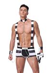 Men's Cosplay Sexy Stripper Prisoner Suit Men's Lingerie Size Uk One Size