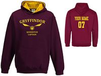 Personalised adult Potter hoodie Gryffindor