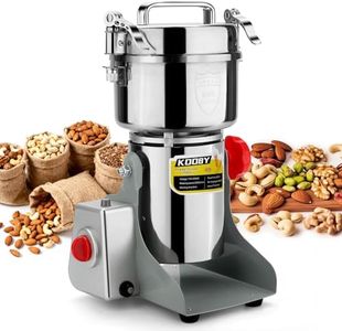 2500G Electric Grain Grinder Mill, 3500W Swing-Type 304 Dry Cereals Pulverizer Makes Dry Goods, Spices, Coffee, Pepper, Etc., Commercial 110V High-speed Superfine Machine (2500G Swing Type)