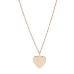 Fossil Women's Engravable Necklace, Color: Rose Gold (Model: JF03021791)