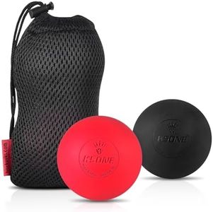 Massage Balls, 2 Pack Lacrosse Massage Balls, Suitable for Myofascial Release, Trigger Point Therapy and Full Body Relax, Manual Massage Balls for Neck, Back, Shoulder, Foot etc.