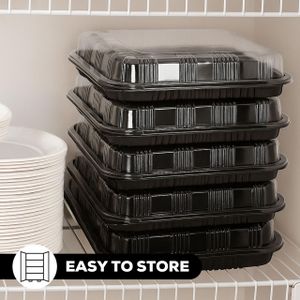 6-Pack Sandwich Platter Trays – Reusable Serving Platters