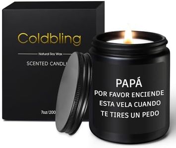Coldbling Regalo para Papá, Regalo de Cumpleaños para Papá, Regalo Personalizado para Papá, Papá Vela, Regalo Padre, Regalos para Papá de Hija Hijo, Vela de Sándalo (200g)