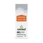 Unived Gel 100 - Vegan Energy Gel for Endurance Athletes Runners & Cyclists - 100kcal - Vanilla Orange - Pack of 6