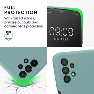 kwmobile Samsung Galaxy A13 4G Case – Slim Soft Touch TPU Cover, Arctic Night
