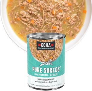 KOHA Pure Shreds Duck Entrée for Dogs, 12.5oz Cans (Pack of 12)