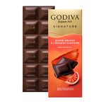 Godiva Signature Blood Orange Dark Chocolate, 3.2 oz / 90 g